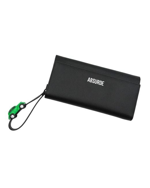 Absurde Gray Parking Leather Bifold Wallet