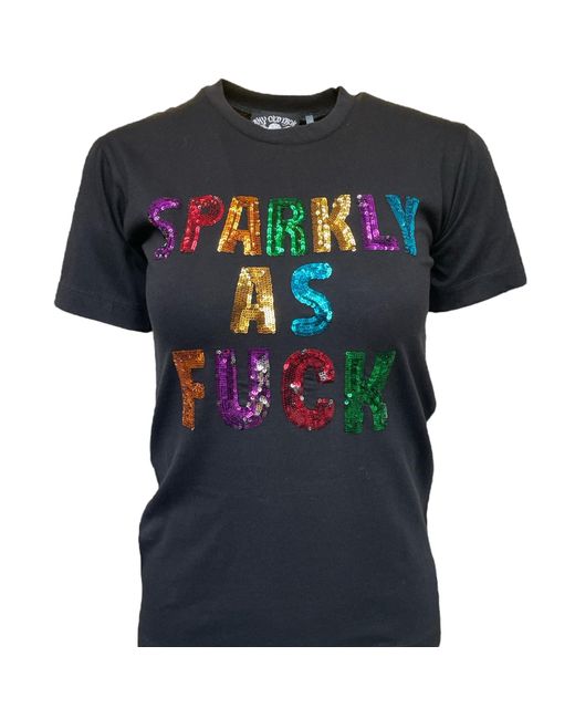 Any Old Iron Blue Sparkly As Fuck Sequin T-Shirt