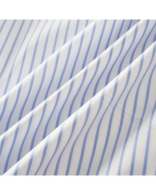 Smart and Joy Blue Long Two-Tone Cotton Skirt