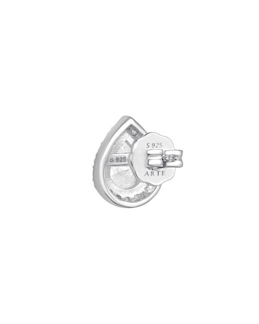 Arte Madrid Metallic Gemma Pear-Shaped Earrings
