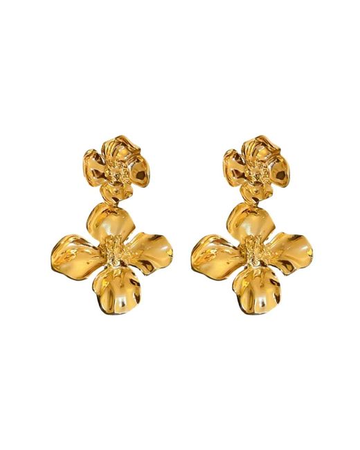 Mickey's Girl Metallic Marigold Stacked Waterproof Earrings