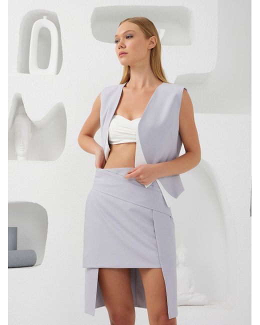 Lumina Eligma Gray Collar-Elle Vest