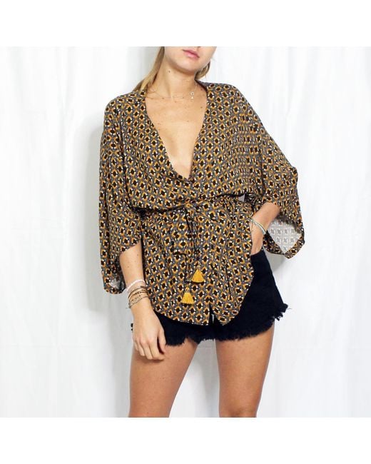 Boutique Kaotique Natural Beach Kimono
