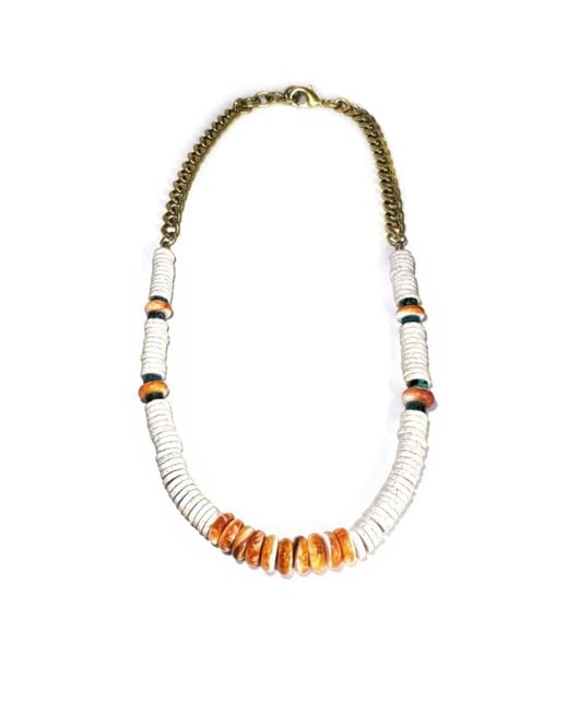 Rachel Nathan Metallic Lava Rock & Spiny Oyster Shell