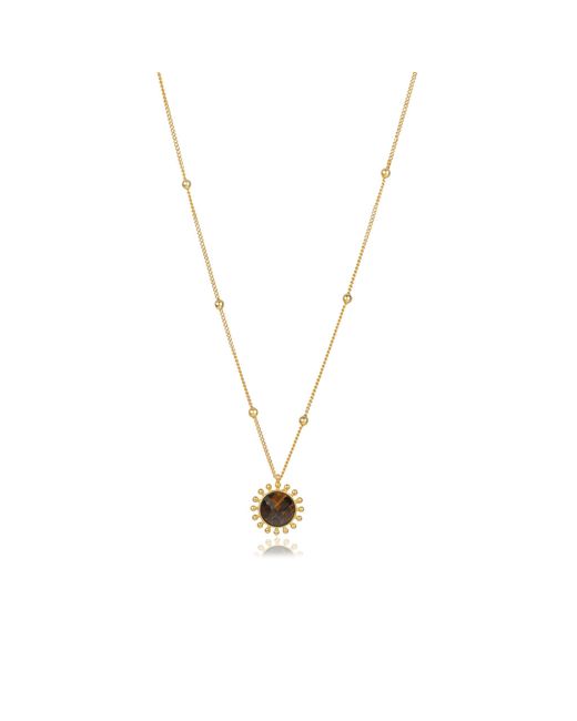 Lila Rasa Metallic Tiger's Eye November Birthstone Enhance Decision-Making & Self-Confidence. Jewellery Set: Necklace, Earrings, & Bracelet