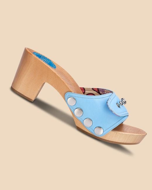 Nique Forde Blue Celeste Georgie Sandals