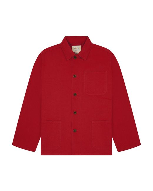Uskees Red Overshirt for men