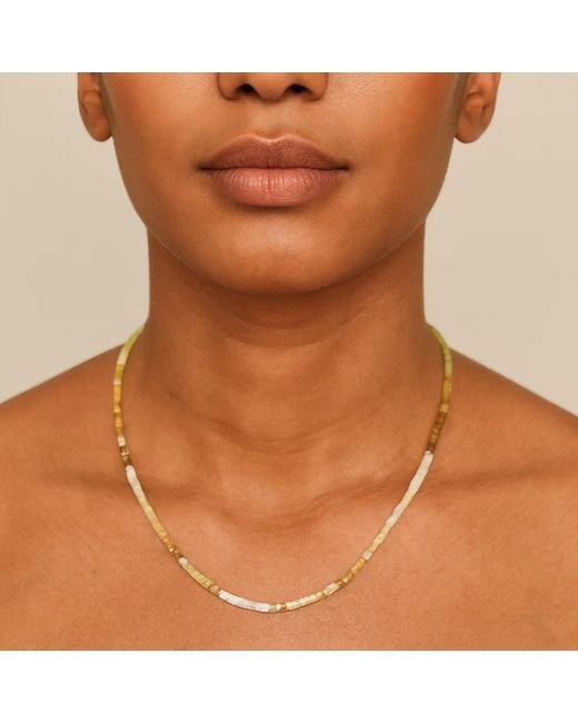 Rahul's Jewels Metallic 16"-18" Adjustable Length Genuine Diamond Cube Necklace