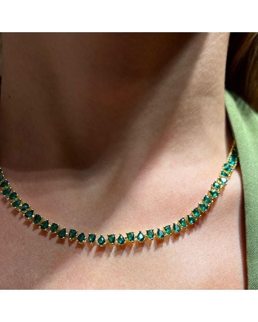 Native Gem Green Duchess Necklace- Emerald