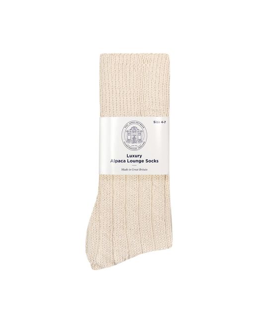Paul James Knitwear Natural Neutrals Alpaca Kenilworth Lounge Socks