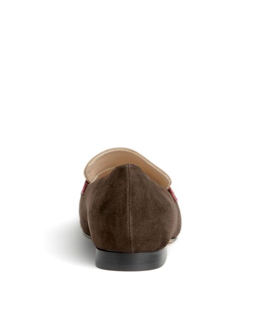 Beautiisoles by Robyn Shreiber Made in Italy Brown Neutrals Cecily Suede Loafer Comfortable For Day & Evening Wear