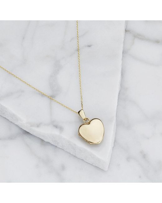 Lily & Roo Metallic Small Solid Heart Locket