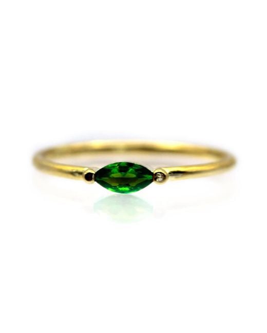 VicStoneNYC Fine Jewelry Yellow Emerald Marquis Cut Ring