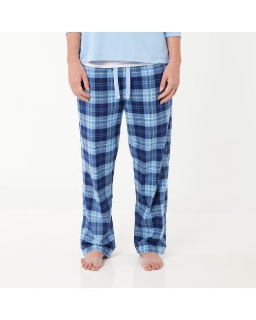 Lounge Blue Soft, Breathable Organic Brushed Cotton Loungewear Trousers
