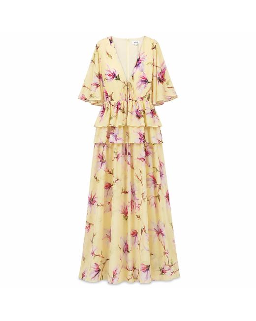 NEVA Metallic Ofelia Elegant Floral Maxi Dress