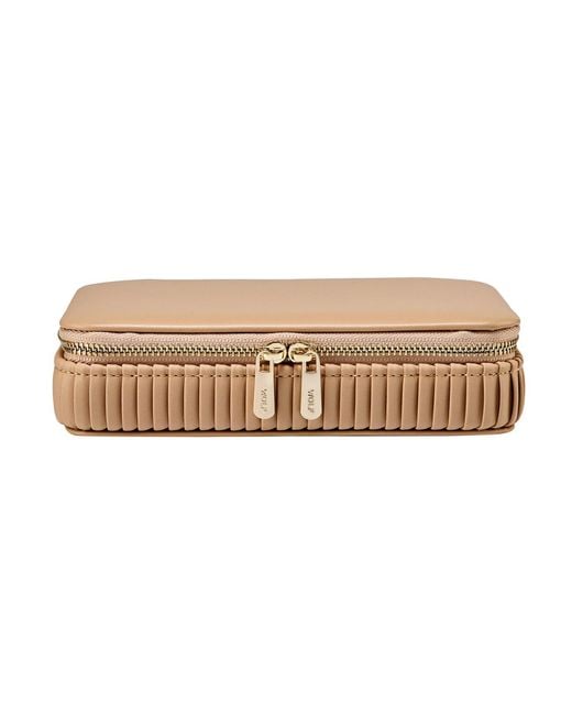 Wolf Natural Bella Zip Jewellery Case