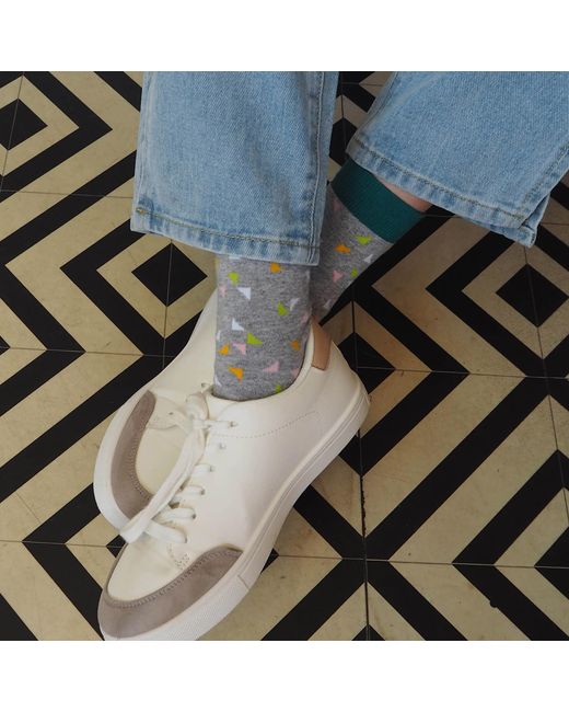 Peper Harow - Made in England Green Trilateral Socks –