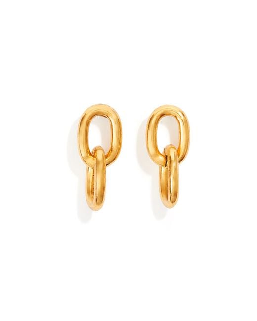 Lovard Metallic Double Link Earring