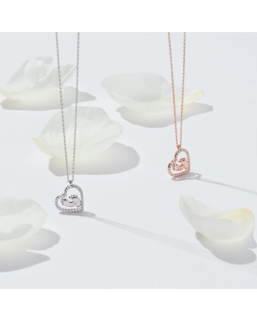 Latelita London Metallic Heart Mum Pendant Necklace