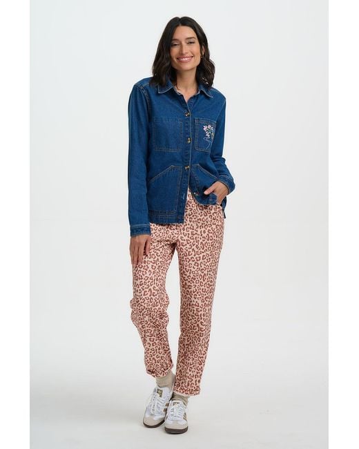 Sugarhill Blue Dita Denim Jacket, Deep Denim