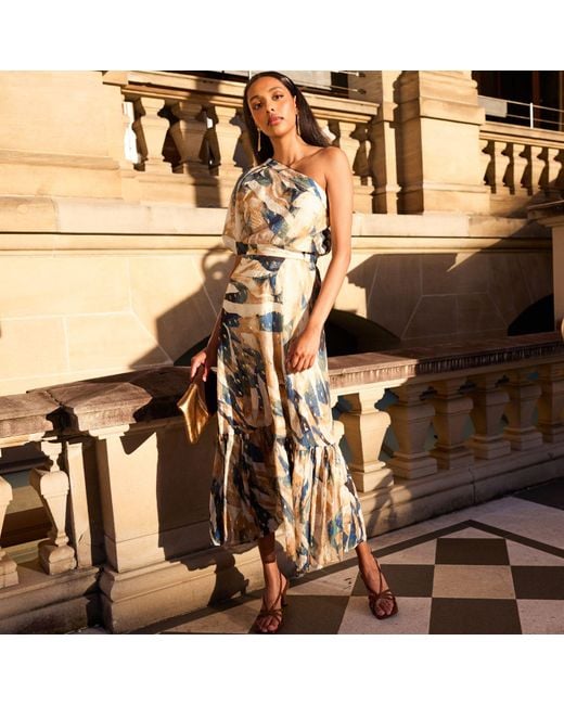 SACHA DRAKE Metallic Oliviera Maxi Dress