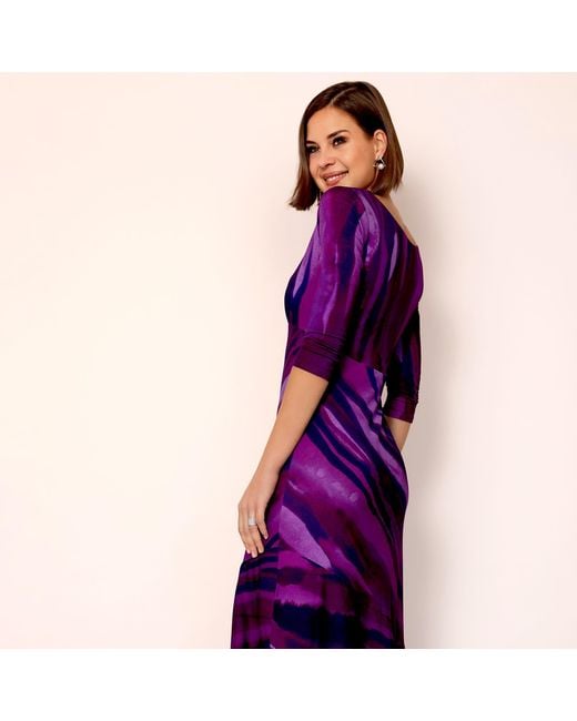 Alie Street London Purple Maxine Asymmetric Dress Vivid Plum