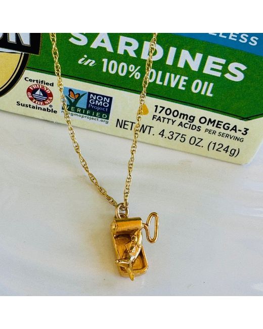 Lexi Jewelry Metallic Sardine Can Necklace