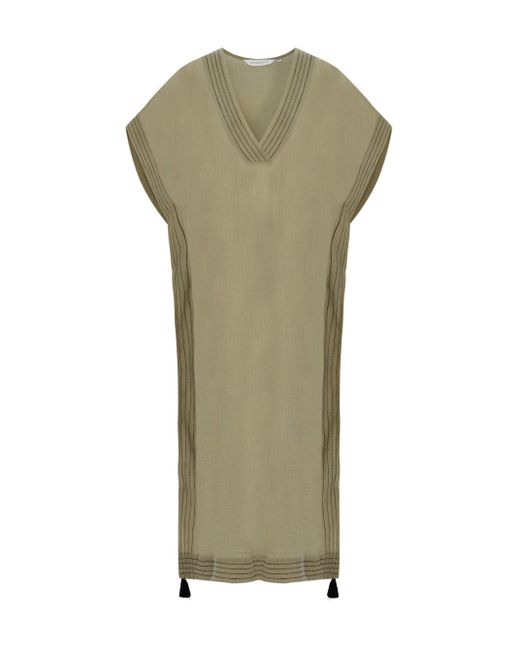 The Handloom Green Ela Kaftan