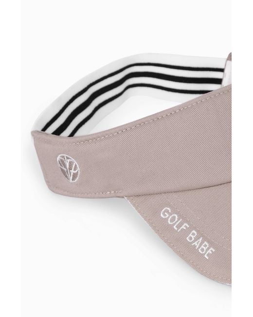 Victoria Paulsen Green Neutrals Golf Babe Visor- Taupe