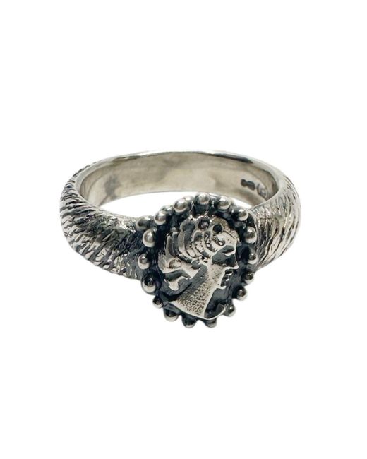 Tg-Jewellery by Tamara Gervasio White Cameo Muse Ring – Handcrafted Sterling-One Of A Kind