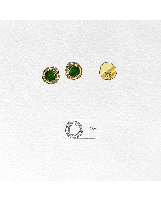 Martina Rozenberg Smira Jewelry Metallic Arden Mono Earring