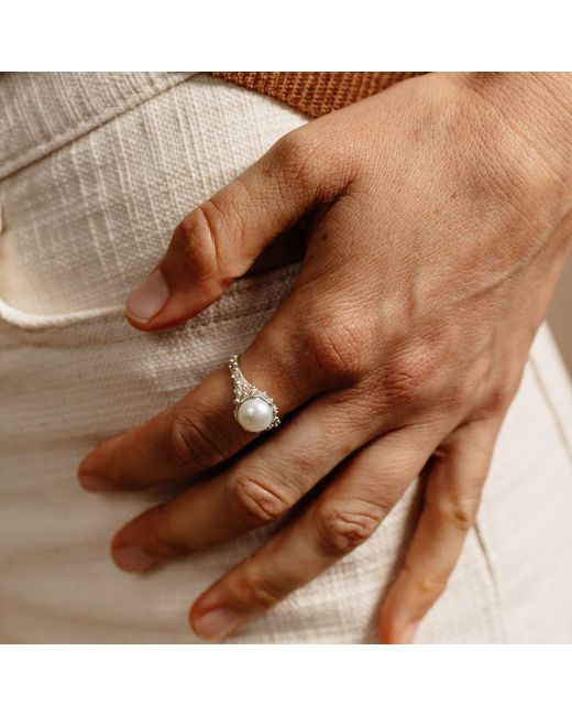 Zoe & Morgan White Lulu Ring