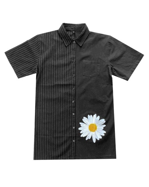 Zenzee Black Two Tone Shirt Dress