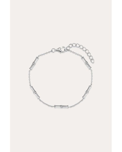 Vanhi Metallic Bamboo Chain Bracelet
