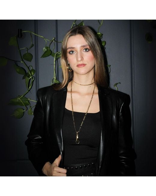 Indigolush Metallic Maxi Gilded Lure Necklace
