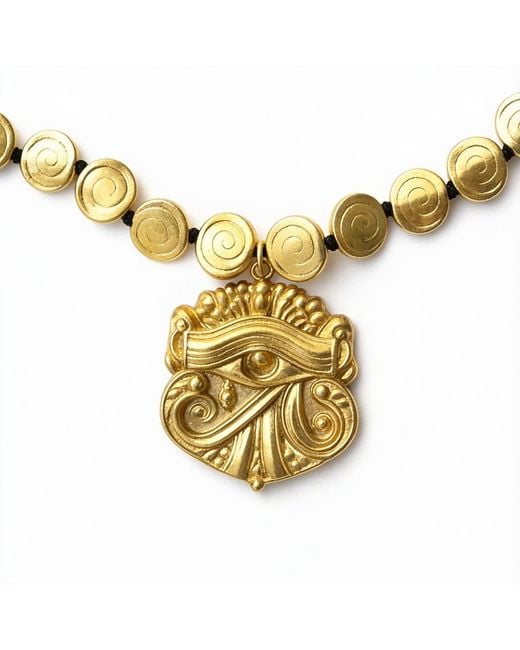 By Virgo Metallic Elysian Eye Necklace