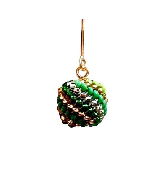 Iliana Arrazola Metallic Magic Ball Earrings