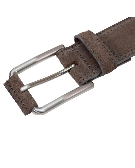 Storm Brown Ba'Al Suede Belt for men