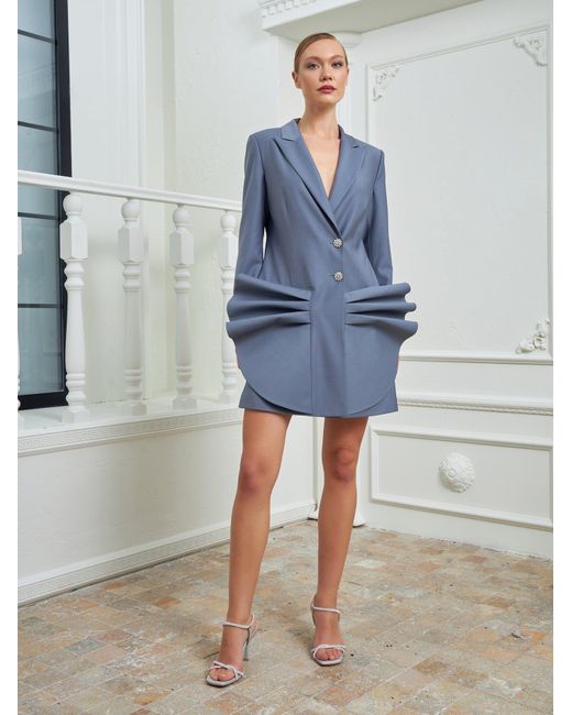 Lumina Eligma Blue The Alien Blazer Dress