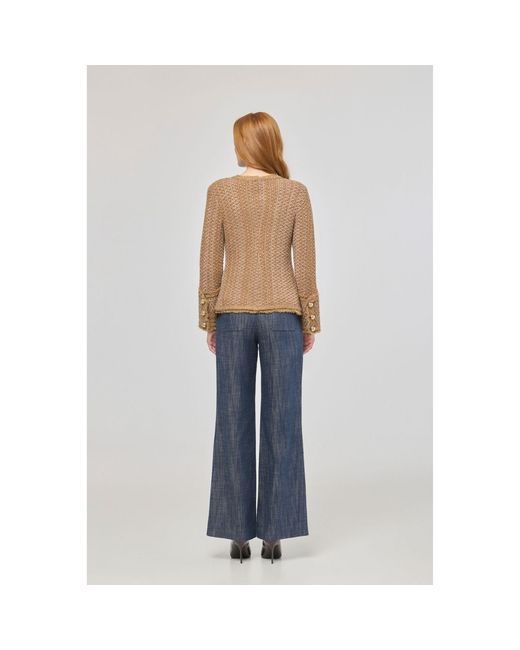 The Extreme Collection Brown Neutrals Camel Tweed-Style Jacket Bryony
