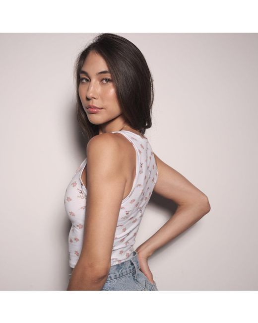 Cloud Haven White Ditsy Tank