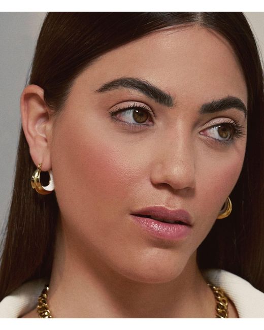 Lovard Metallic Enamel Sculpture Hoops