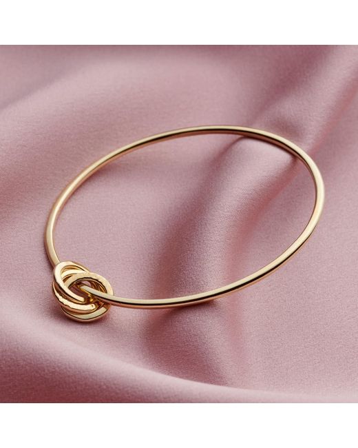 Posh Totty Designs Metallic Yellow Gold Plated Russian Ring Charm Bangle