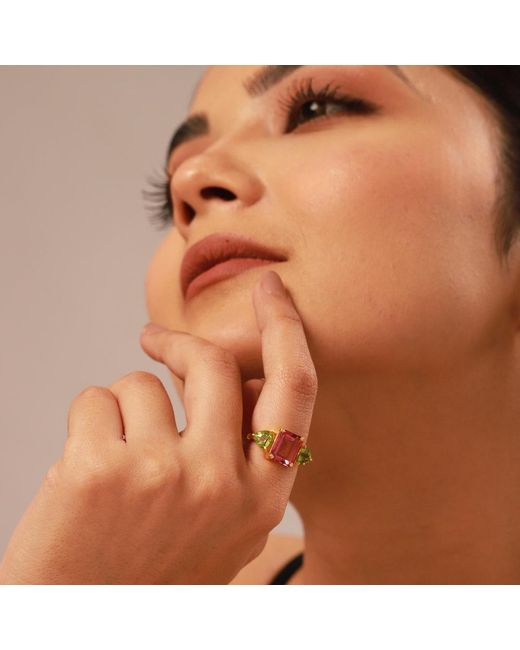 GEM BAZAAR Green The Lottie Ring