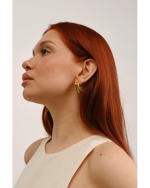 Zynnia Collective Metallic Illusion Hoops