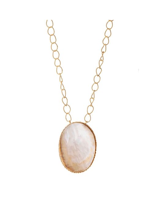 Christina Greene Metallic Pendant Necklace