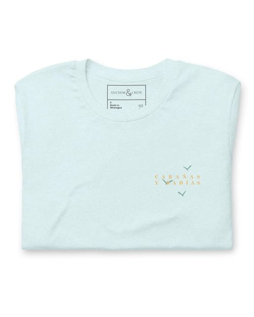 Anchor and Crew Blue Ice Golden Archives Postmark Organic Cotton T-Shirt