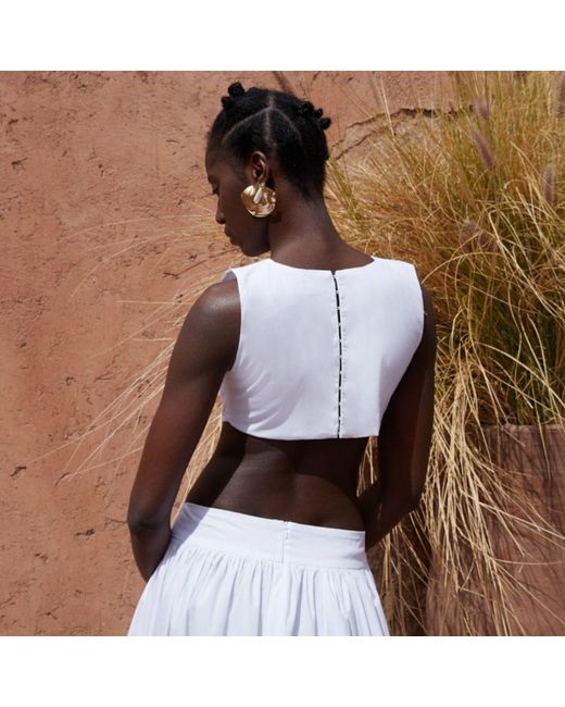 Concepto White Museum Cotton Dress