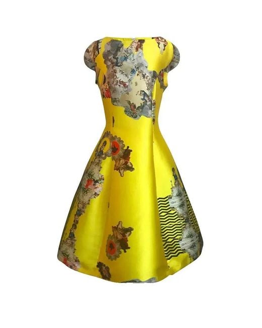 Maxjenny Yellow Midi Dress C
