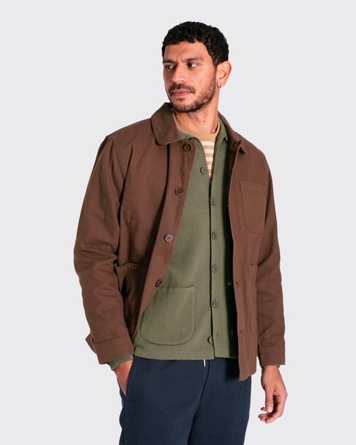 Far Afield Brown Station Jacket for men